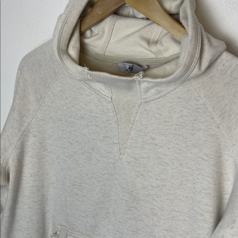 Mountain HardWear Fire Tower Oatmeal pullover hoodie L - Picture 3 of 11